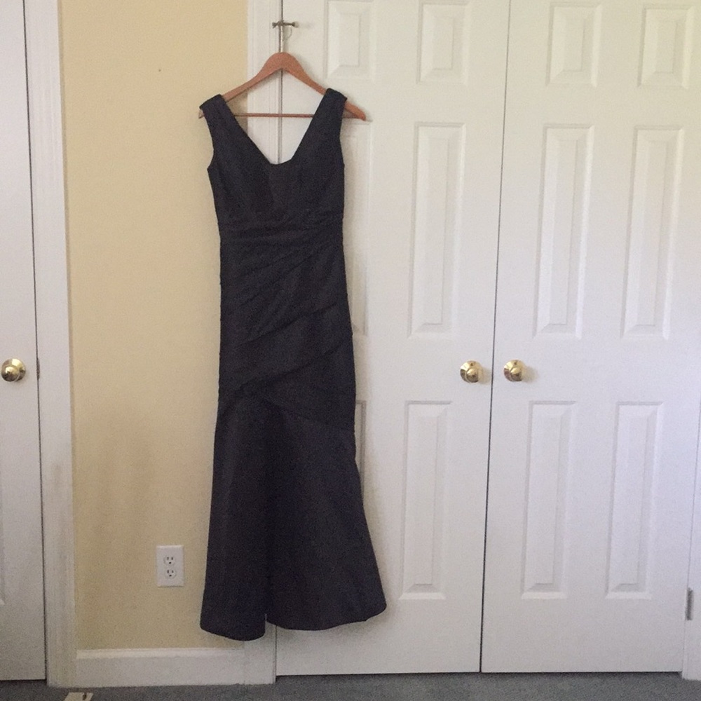 Black mermaid evening gown